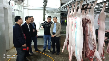 2020年春节节前组织对生猪定点屠宰场进行监督检查